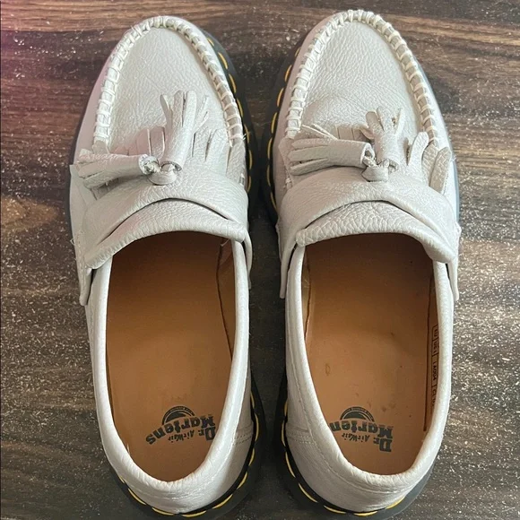 Dr. Martens Cream Tassel Loafers - Picture 3 of 5